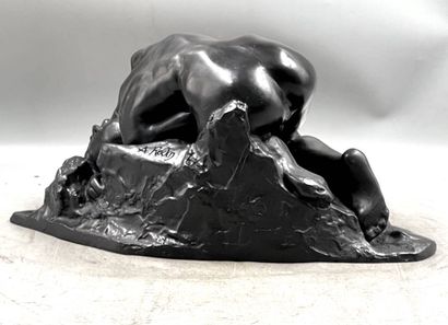 Auguste RODIN (1840-1917), d’après
La Danaïde
Bronze...
