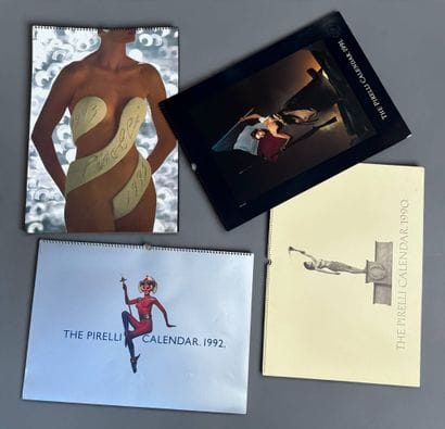 PIRELLI 
Set of 4 calendars from 1990, 1991,...