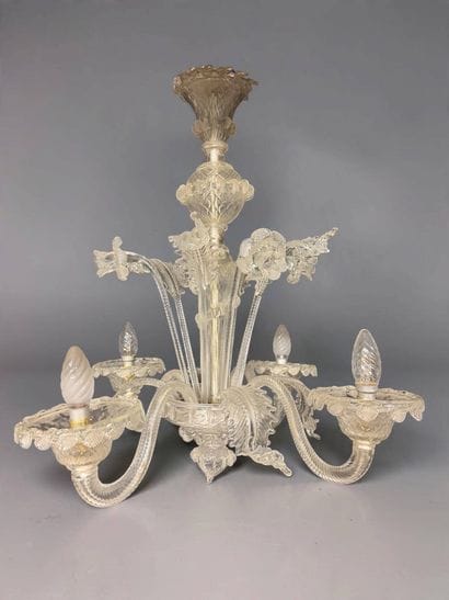 Lustre en verre de Murano à 4 lumières
60...