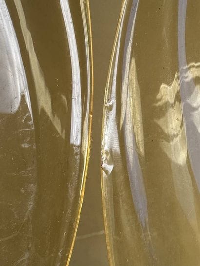 Paire d'appliques en verre de Murano dans...