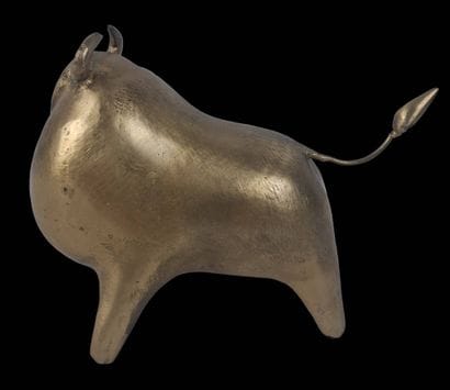 RUCHOS (XXe-XXIe siècle)
Le Taureau-boule
Bronze...