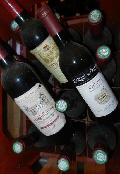 10 Btlles variés Bordeaux,Cahors,Bergera...