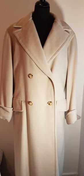 HERMES 

Manteau long en cachemire

ivoire...