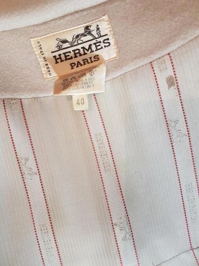 HERMES 

Manteau long en cachemire

ivoire...