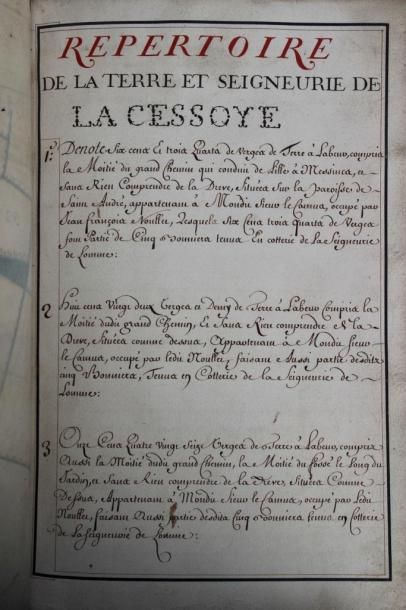 Ouvrage comprenant des plans de L'Assessoye...