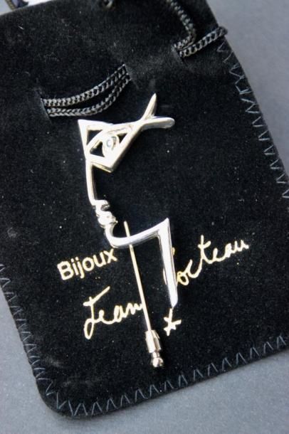 Jean COCTEAU (1889-1963) 

Profil 

Broche...