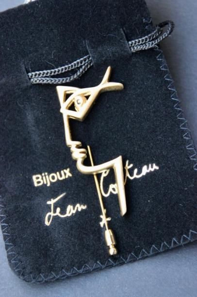 Jean COCTEAU (1889-1963) 

Profil 

Broche...
