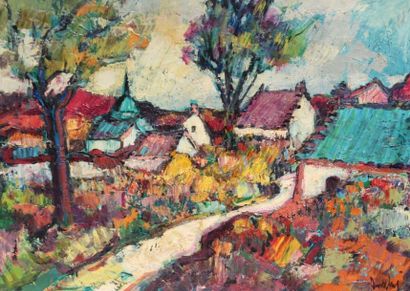 Louis AMALVY (1918-2003)

Village au bord...
