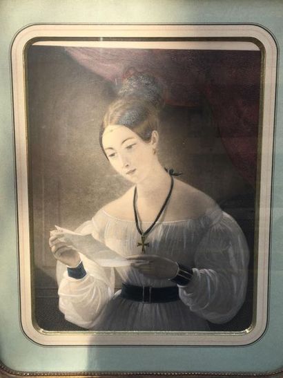 Ecole du XIXème siècle

Femmes lisant et...