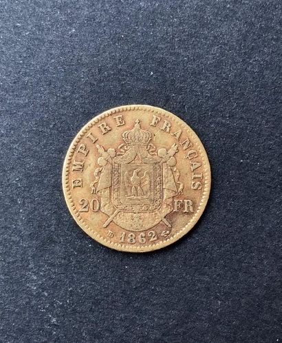 1 pièce de 20 francs or Napoléon III – 1...