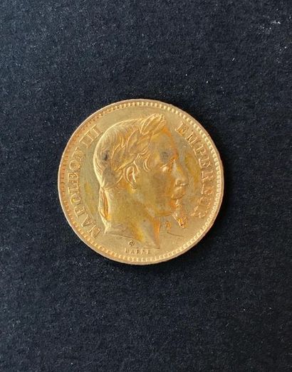 1 pièce de 20 francs or Napoléon III 186...