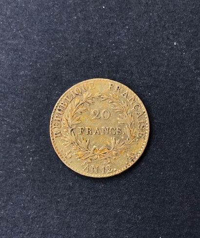 1 pièce de 20 francs or Napoléon Ier consul...