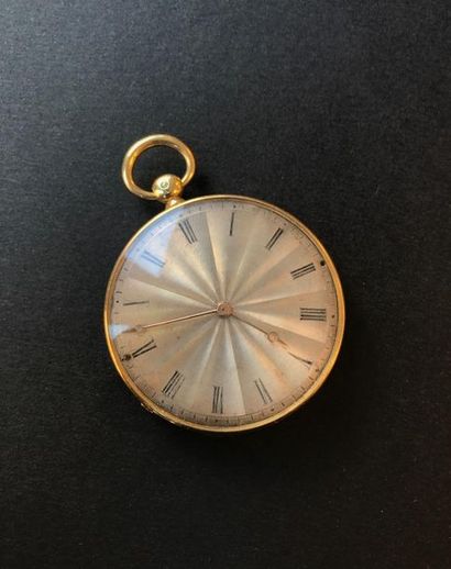 1 montre de gousset avec boitier en or 

P...
