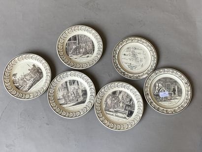 15 white earthenware 