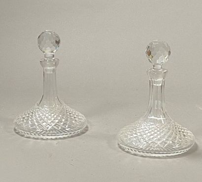 Pair of crystal decanters, early 20th century
Height:...