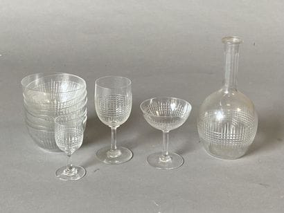 BACCARAT crystal service including: 2 crystal...