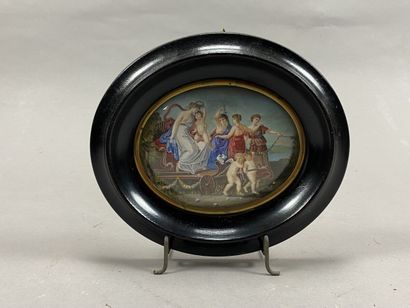 Miniature with oval view 