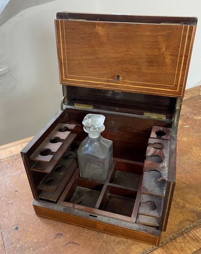 Wooden liquor cabinet. XIXth