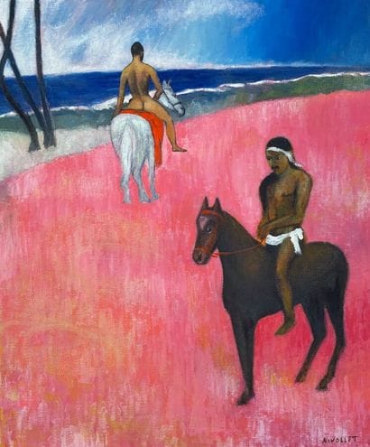 Pierre NIVOLLET (Né en 1946)
Plage rose
Huile...