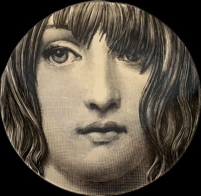 Piero FORNASETTI (1913-1988)
Assiette en...