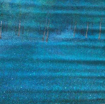 ECOLE CONTEMPORAINE - DELMAS 
Paysage bleu
Acrylique...