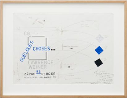 Lawrence Weiner (1942 - 2021)
Projet d'affiche...