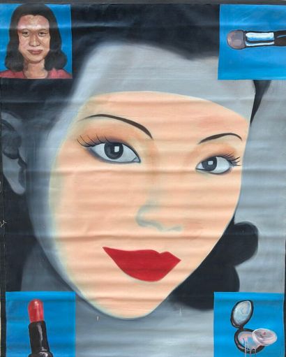 Jin ANG (XXe) (?)
Portrait d'une jeune femme...