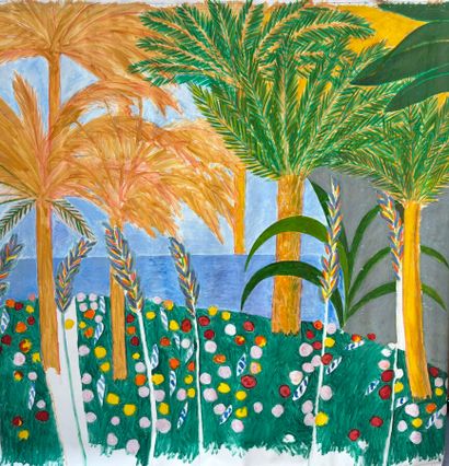Pierre NIVOLLET (Né en 1946)
Paysage de bord...