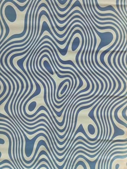 ECOLE CONTEMPORAINE 
Vagues bleues
Acrylique...