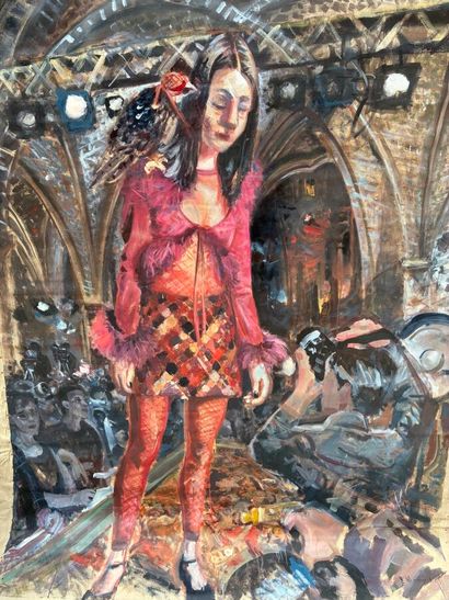Wang Li XIN (XXe)
Rose model
Acrylique sur...