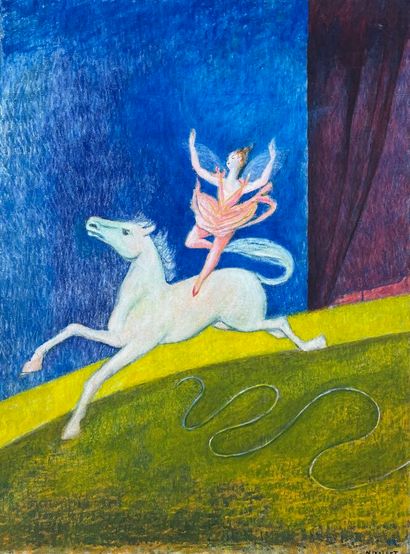 Pierre NIVOLLET (Né en 1946)
L'acrobate
Huile...