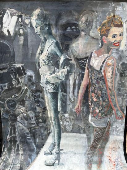 Wang Li XIN (XXe)
Grey model
Acrylique sur...