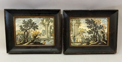 CASTELLI - XVIIIe
Paysages aux ruines Antique
Paire...