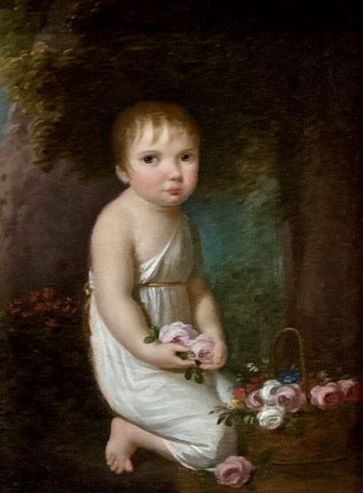 ECOLE FRNACAISE XIXe
Portrait d'enfant aux...