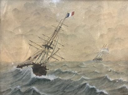 ECOLE FRANCAISE DU XIXe
Marine 
Technique...