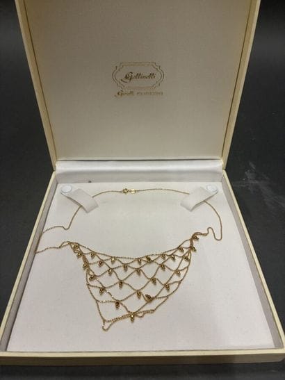 GALLINELLI 
Collier en plaqué or jaune