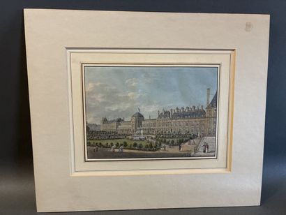 ECOLE FRANCAISE XIXe
La Palais des Tuileries...