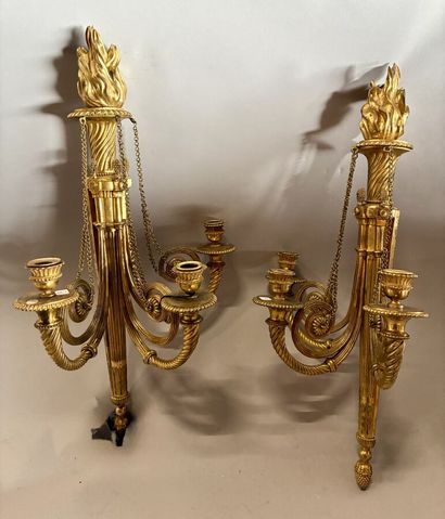 François RÉMOND (1747-1812) attribués à 
Paire...