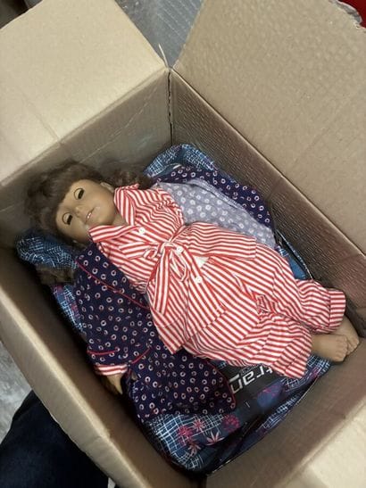 2 cartons de jouer pour enfants : peluches,...