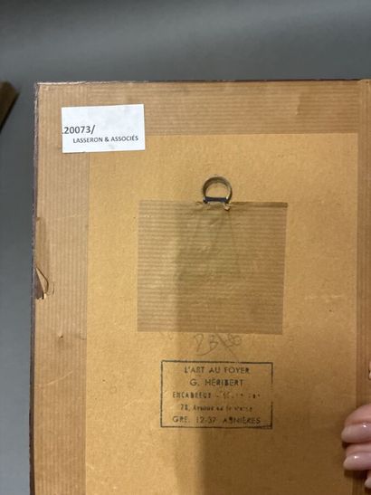 ECOLE FRANCAISE XXe
Profils d'hommes
Gravures...