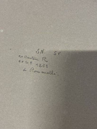 ECOLE 
Étude nue académique 
Lavis sur papier...