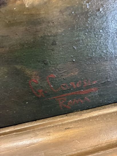 ECOLE ITALIENNE - XXe
Chasse à courre
Huile...