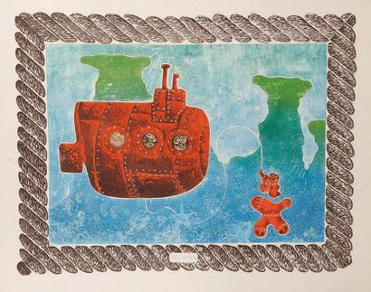 Hervé DI ROSA (Né en 1959)
Sous-marin, 1993...
