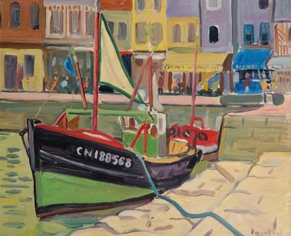 Marc BOUTEAU (Né en 1935)
Bassin à Honfleur,...