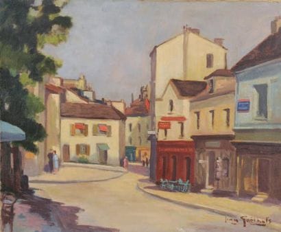 Jean GOETHALS
Montmartre, rue Norvins Huile...