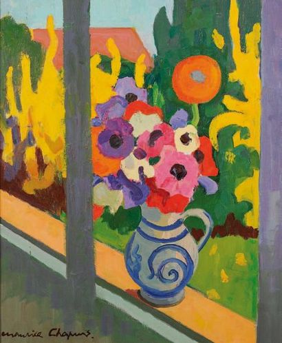 Maurice CHAPUIS (1922-2010)
Fenêtre au printemps,...