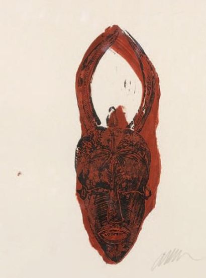 ARMAN (1928-2005)
Masque africain, 2002 Acrylique...