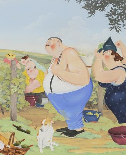 Alain WILLETTE
Les vendanges Huile sur toile....