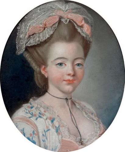 Ecole Francaise vers 1780
Portrait d'une...