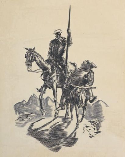 Attribué à Albert DECARIS (1901-1988)
Sancho...